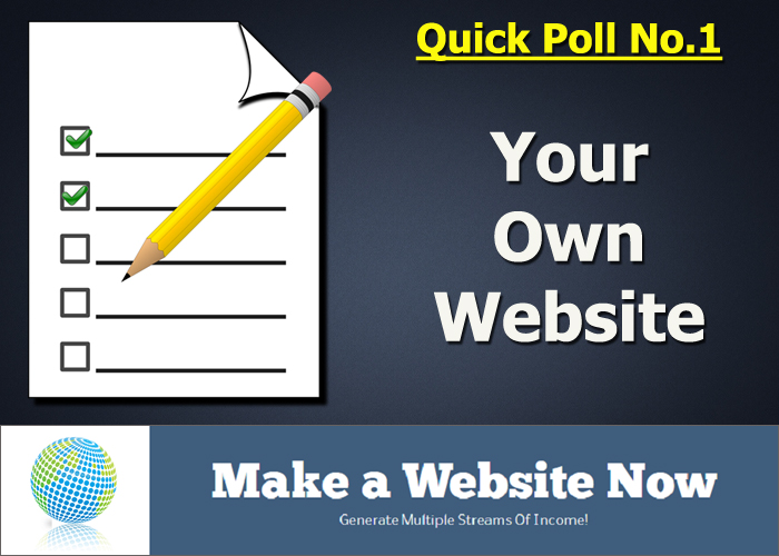 Quick Poll No.1 - Your Own Website